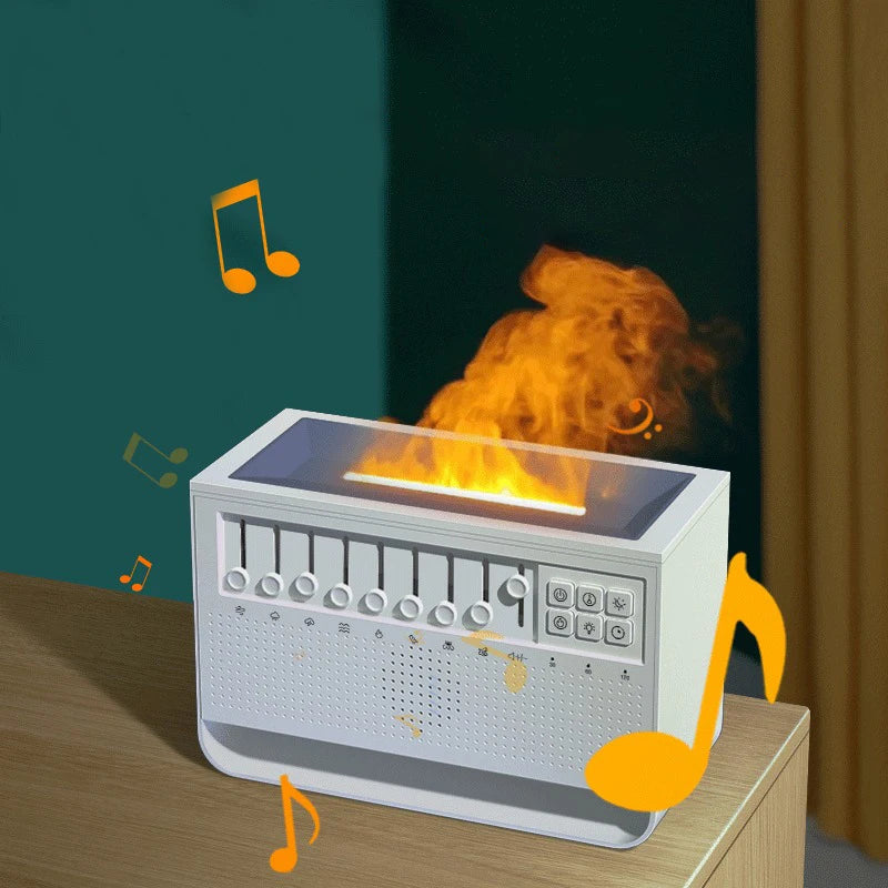 White Noise 3 in 1 Bluetooth Speaker Sleep Aid Night Light Humidifier All-in-one Machine Free Combination of 8 Goup Nature Sound
