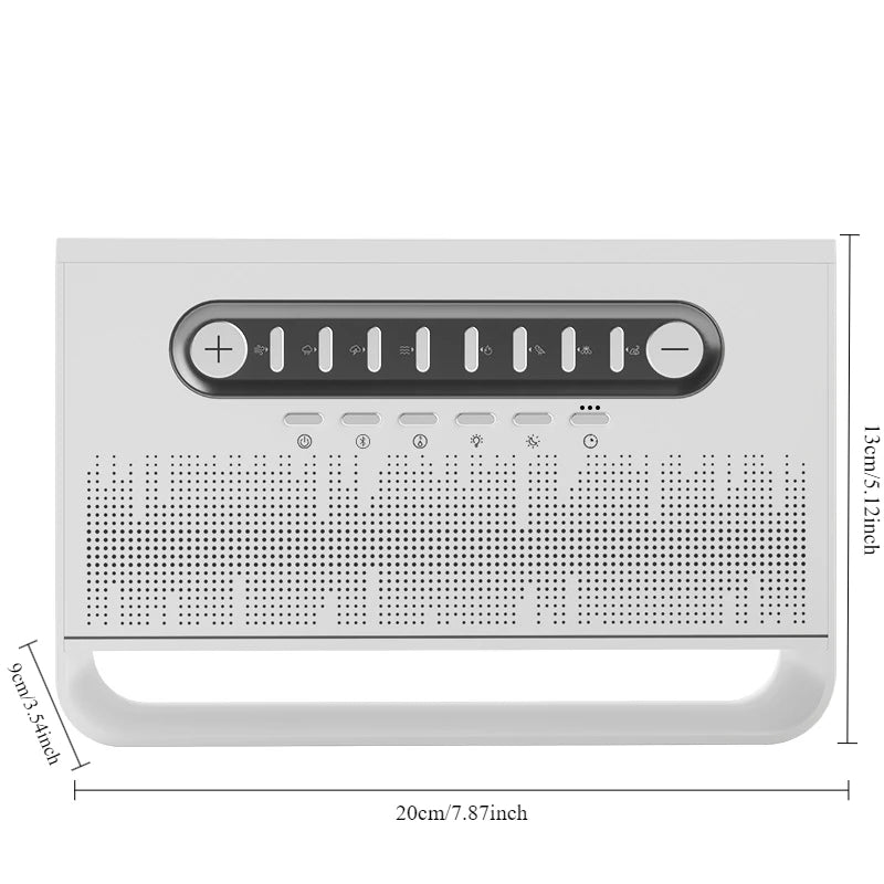 White Noise 3 in 1 Bluetooth Speaker Sleep Aid Night Light Humidifier All-in-one Machine Free Combination of 8 Goup Nature Sound