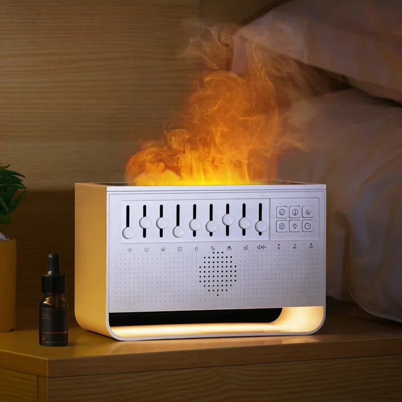White Noise 3 in 1 Bluetooth Speaker Sleep Aid Night Light Humidifier All-in-one Machine Free Combination of 8 Goup Nature Sound