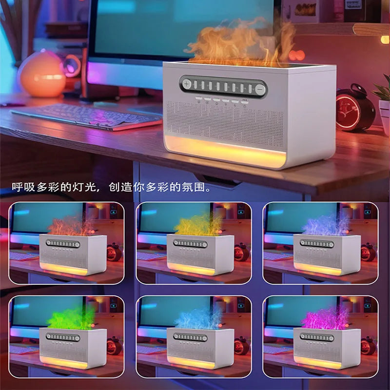 White Noise 3 in 1 Bluetooth Speaker Sleep Aid Night Light Humidifier All-in-one Machine Free Combination of 8 Goup Nature Sound