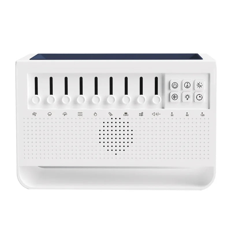 White Noise 3 in 1 Bluetooth Speaker Sleep Aid Night Light Humidifier All-in-one Machine Free Combination of 8 Goup Nature Sound