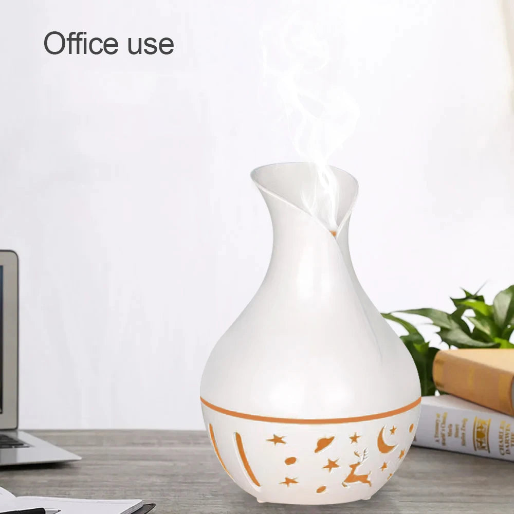 Mini USB Humidifier Aroma Diffuser 7 LED Color Humidifier 200ml Capacity Ultrasonic Air Humidifier Cool Mist for Home with two b