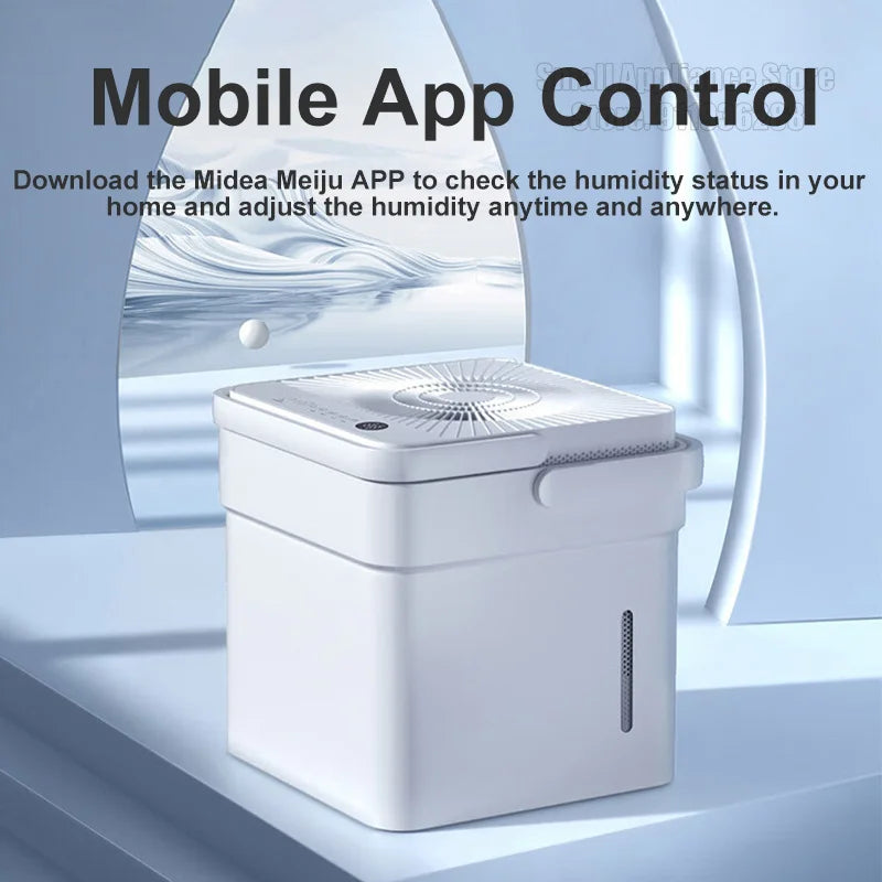 Midea Smart Dehumidifiers WIFI Moisture Absorbers Home Negative Ion Dehumidification for Bathroom Smart Industrial Dehumidifier