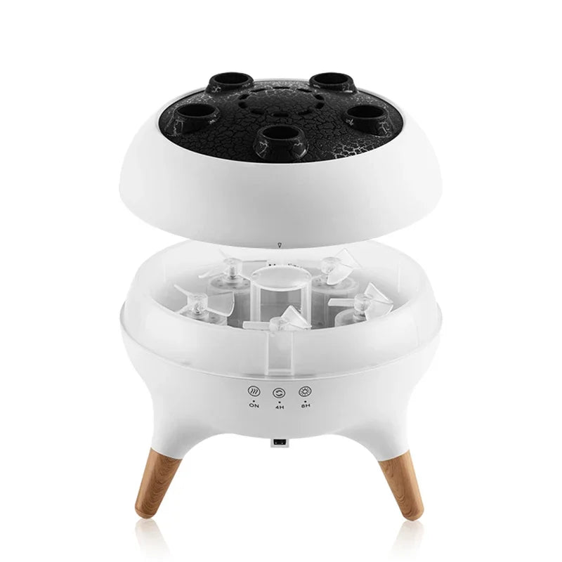 New Colorful Gradient Ambient Nihgt Lights Two-speed Timed Kinetic Jellyfish Humidifier Large Capacity Water Tank Aroma Diffuser