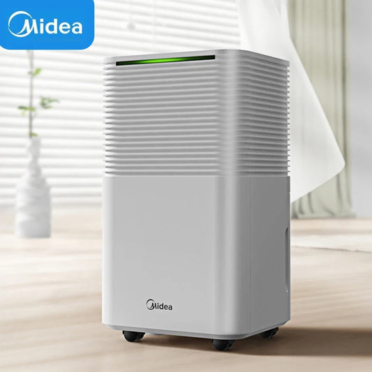 Midea Electric Dehumidifiers 12L/Day Moisture Remover Ultra Quiet Moisture Absorbent Dehumidifier Auto-Off for Home Room Office
